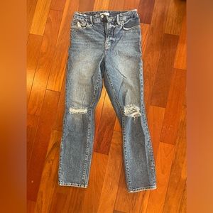Good American Blue Distressed Jeans